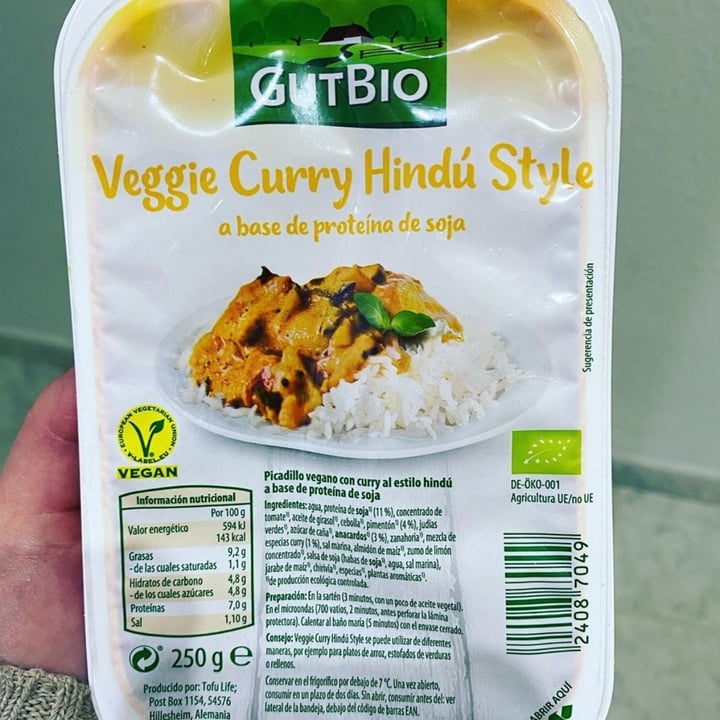 review photo of GutBio Veggie curry Hindú style shared by @marcco on 09 Aug 2020 - review