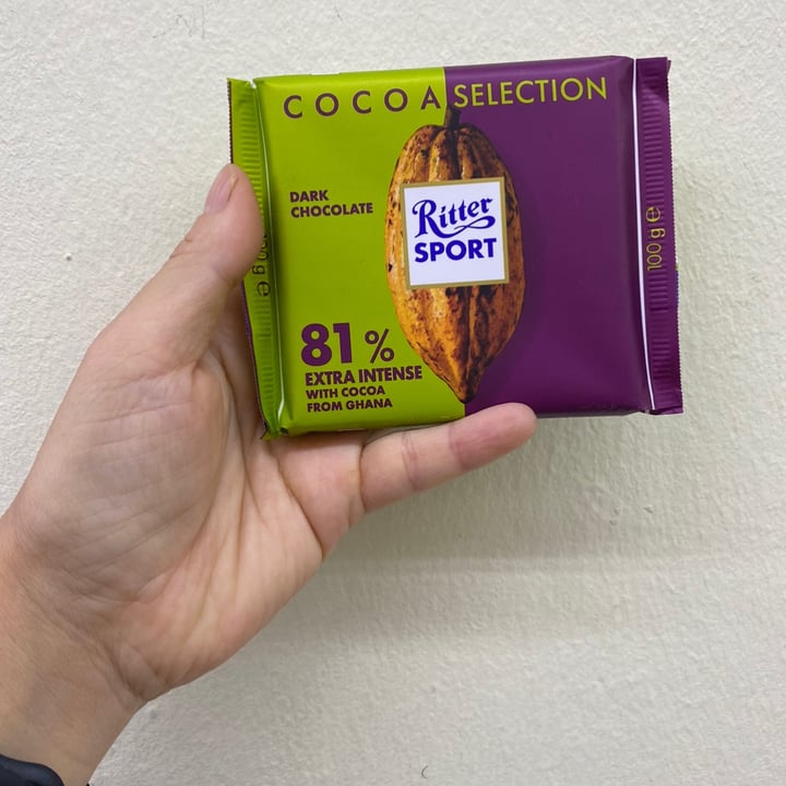 photo of Ritter Sport Dark Chocolate 81% Cacao Extra Intense shared by @piggy-egg on  18 Jul 2022 - review