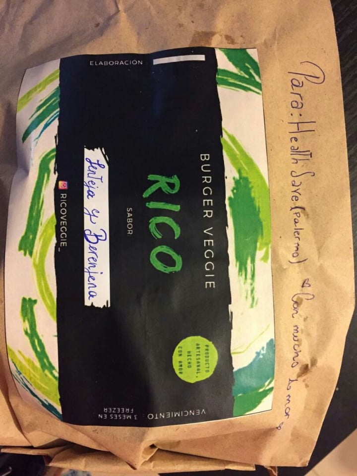 photo of Rico Veggie Hamburguesas shared by @veg4nesa on  09 Jan 2020 - review