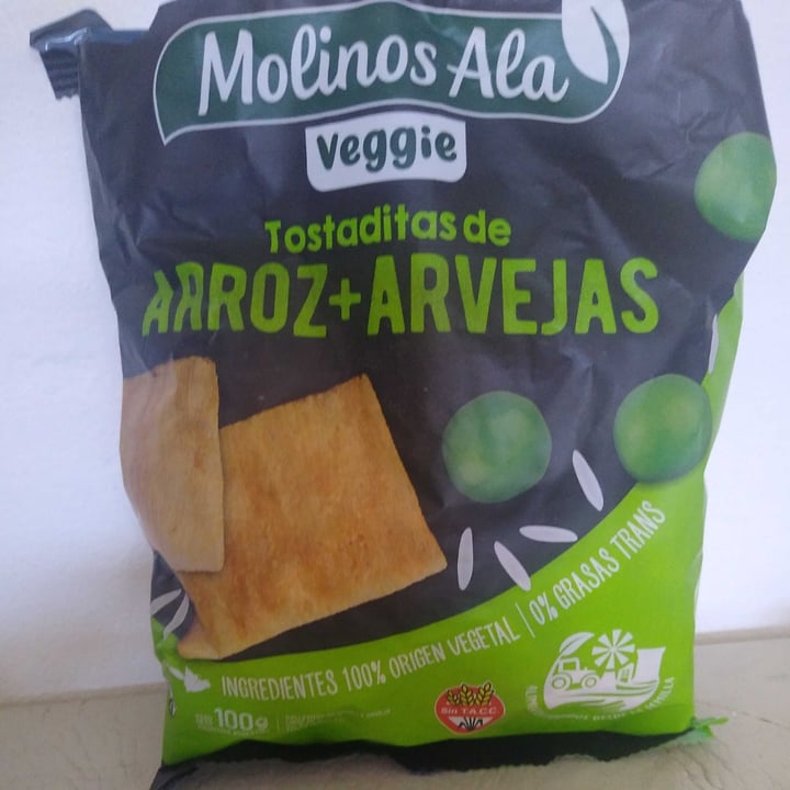 review photo of Molinos Ala Tostaditas de arroz y arvejas shared by @ecapli on 07 Mar 2022 - review