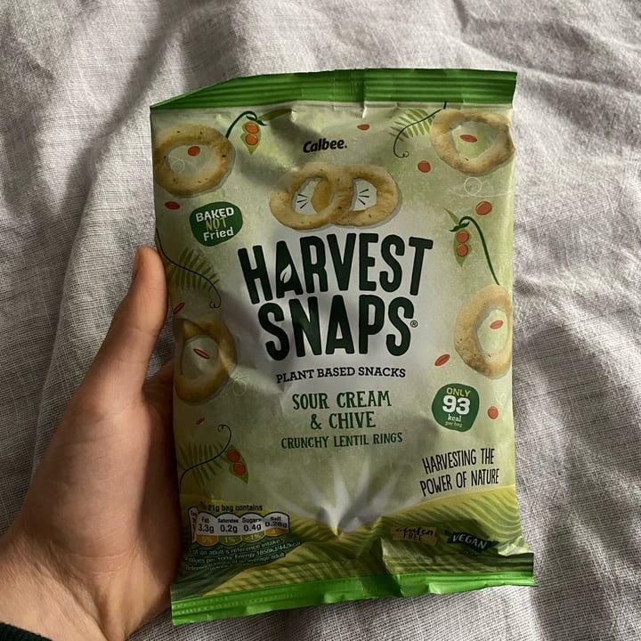 photo of Harvest Snaps Sour Cream and Chive crunchy lentil rings shared by @bethany0990 on  29 Apr 2022 - review