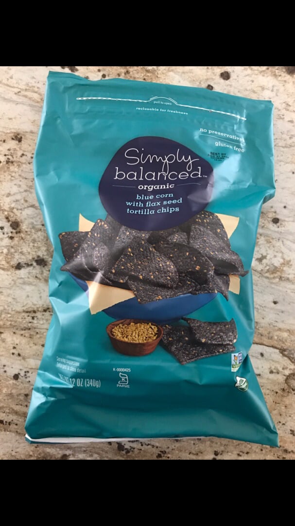 Simply Balanced Organic Blue Corn with Flax Seed Tortilla Chips Review