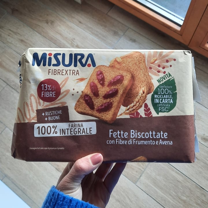 photo of Misura Fette biscottate con fibre Di Frumento E Avena shared by @tania- on  09 Mar 2022 - review