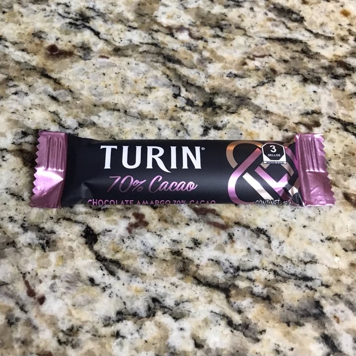 review photo of Turin Chocolate 70% Cacao, barra 18g shared by @astridchavoya on 20 Nov 2021 - review