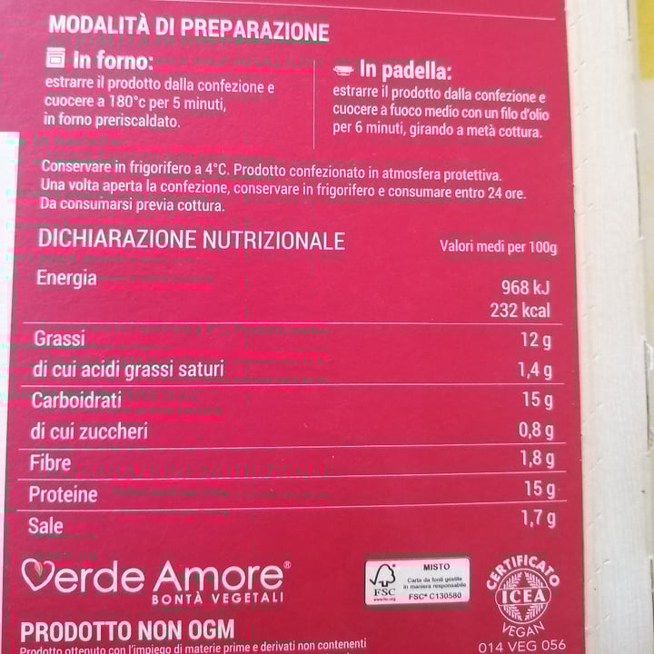 photo of Verde Amore Veggie Burger ai carciofi e pomodori secchi shared by @carlottadea on  15 Jul 2022 - review