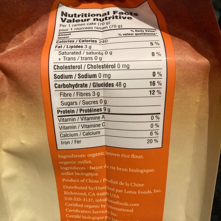 review photo of Lotus Roots Organic Millet and Brown Rice Ramen Lotus Roots Organic Millet And Brown Rice Ramen shared by @save-the-planet-2000 on 30 Aug 2021 - review