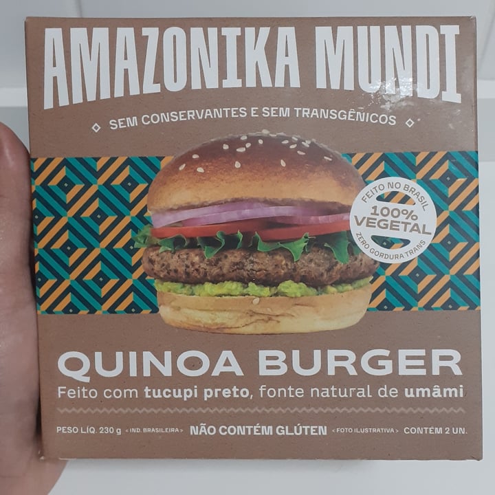 photo of Amazonika mundi Quinua Burguer shared by @laurinhaalvares on  25 Aug 2021 - review