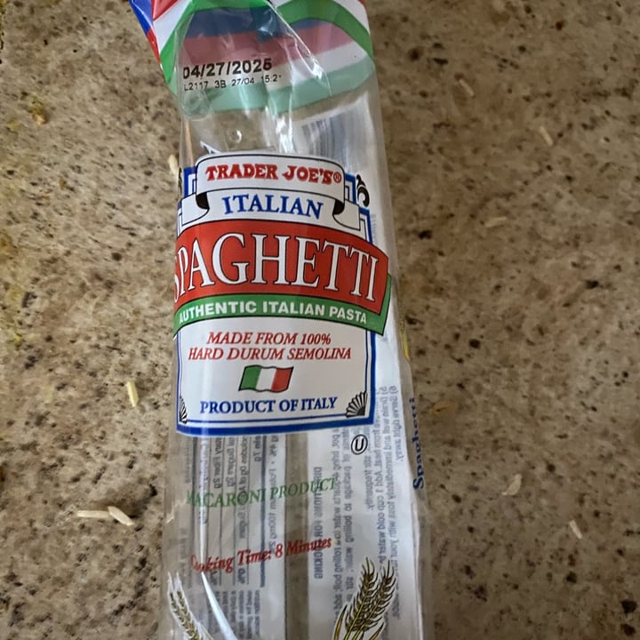 photo of Trader Joe's Italian Spaghetti shared by @soylentglenn on  29 Aug 2022 - review