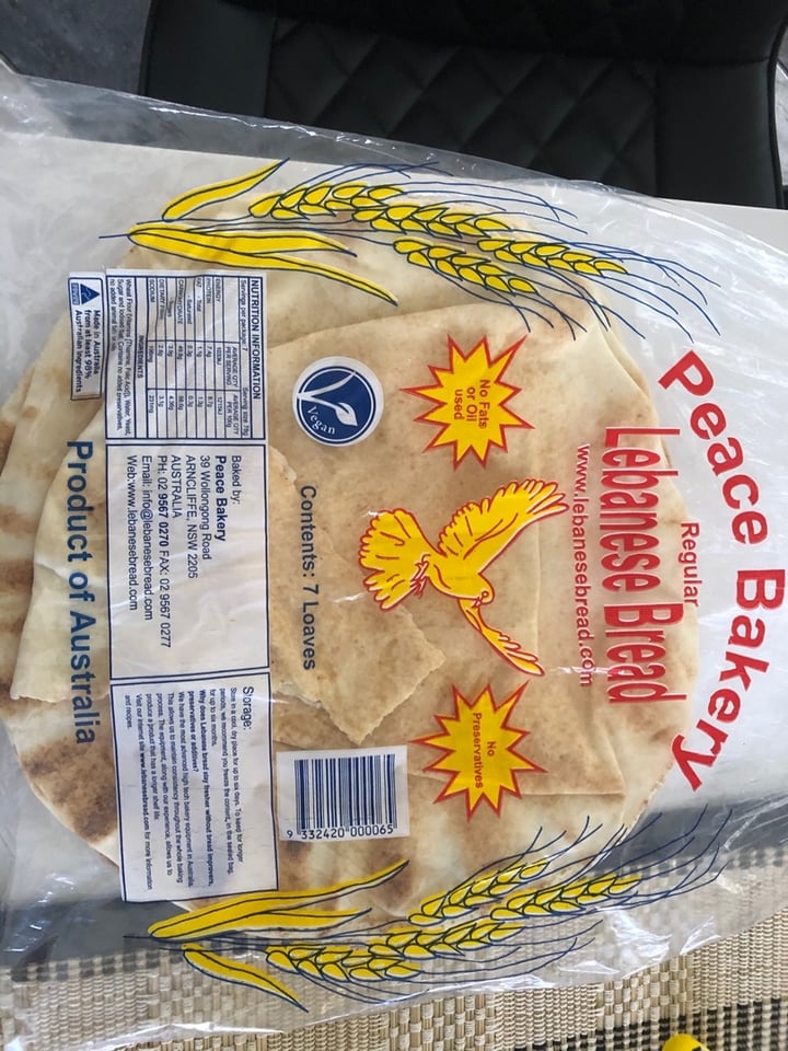 photo of Peace bakery Lebanese Bread shared by @absfay on  06 Apr 2020 - review