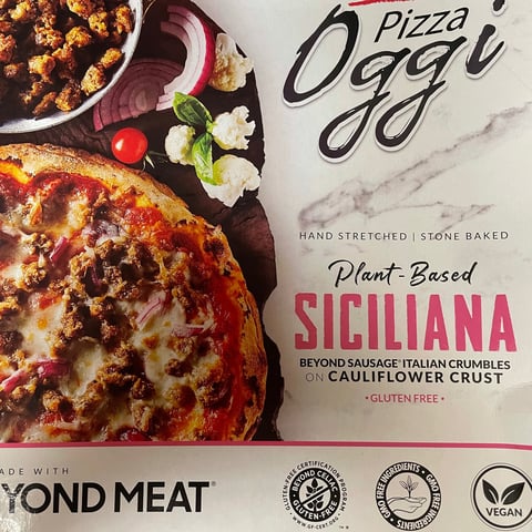 Pizza Oggi Plant-Based Siciliana Pizza 13.76 oz, Pizza