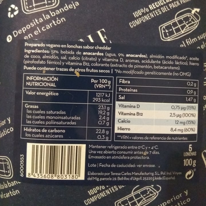 review photo of Flax & Kale Lonchas estilo Cheddar shared by @sululita on 22 May 2022 - review