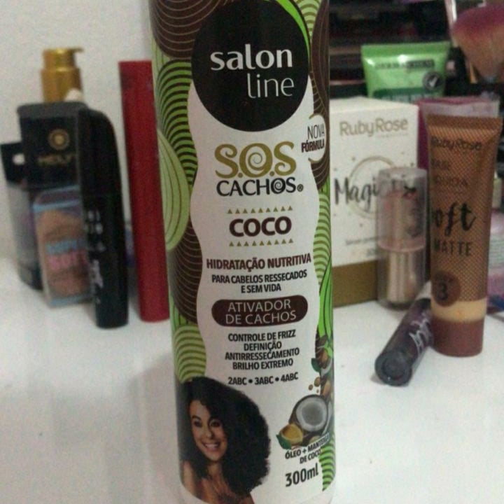 review photo of Salon line SOS cachos - condicionador coco shared by @aninhaxd on 21 Apr 2022 - review