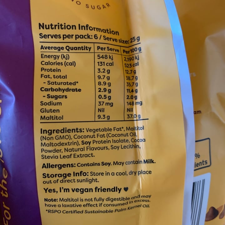 photo of Noshu Sugar free choc baking chips shared by @cnnna on  08 Dec 2020 - review