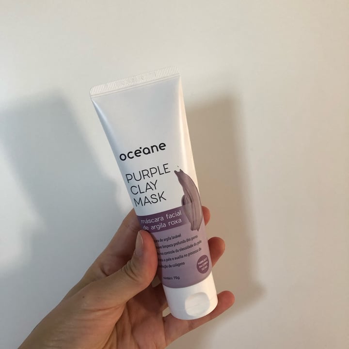photo of Oceane mascara facial de argila roxa purple clay shared by @isaferns on  04 May 2022 - review