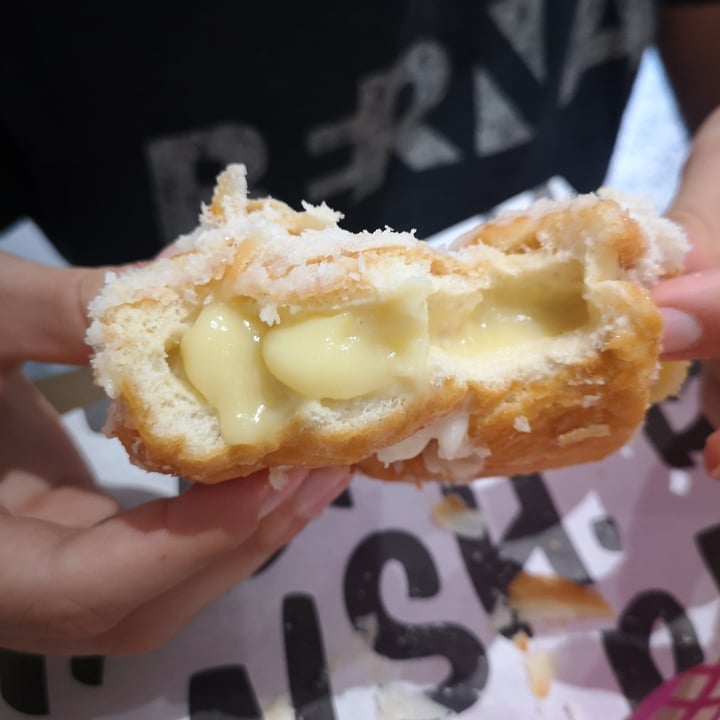 photo of Boneshaker Doughnuts No sleep Till Brooklyn (coconut topped donut filled with lemon curd) shared by @lauraberton on  26 Jul 2022 - review