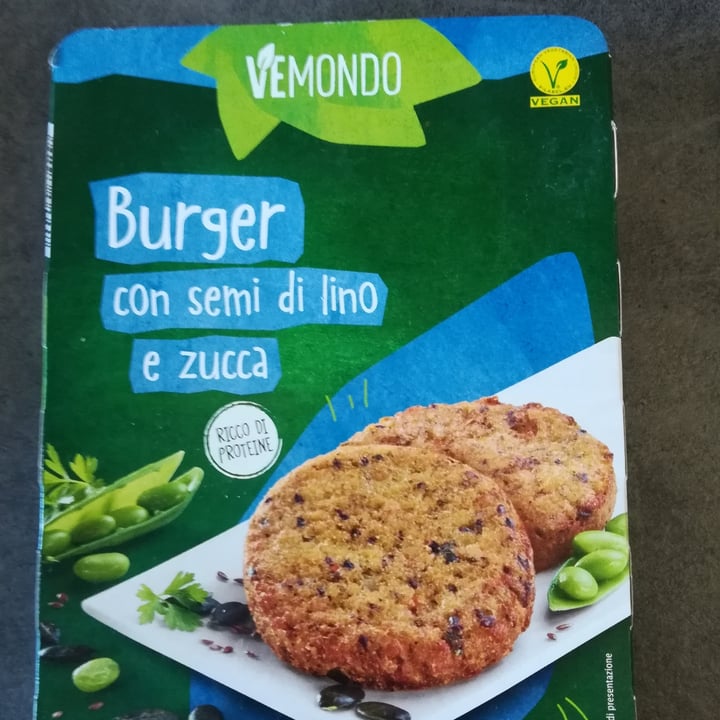 photo of Vemondo Burger Con Semi Di Lino E Zucca shared by @kimomo on  28 Oct 2021 - review