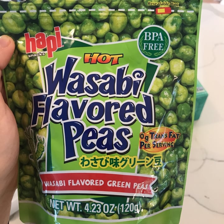 review photo of Hapi snacks Wasabi flavored peas shared by @oylerhome on 04 Apr 2020 - review