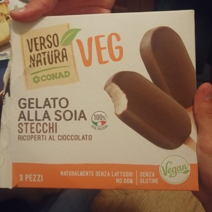 review photo of Verso Natura Conad Veg Gelato Alla Soia Stecchi shared by @55alex97 on 20 Apr 2021 - review