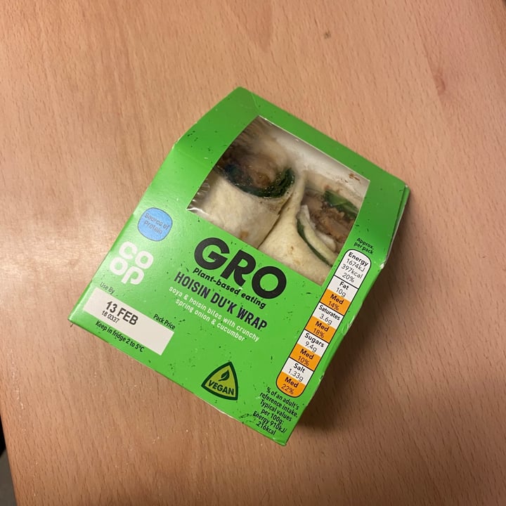 photo of GRO Hoisin Du'k Wrap shared by @emmysea on  13 Feb 2021 - review