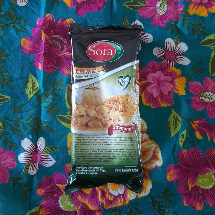 photo of Sora Proteina texturizada de soja, fatia vegetal multigrãos 125g shared by @tatifardo on  06 Nov 2022 - review