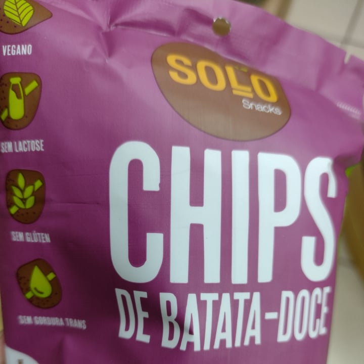 photo of Solo snacks Chips De Batata Doce shared by @liviafrigerineves on  26 Apr 2022 - review