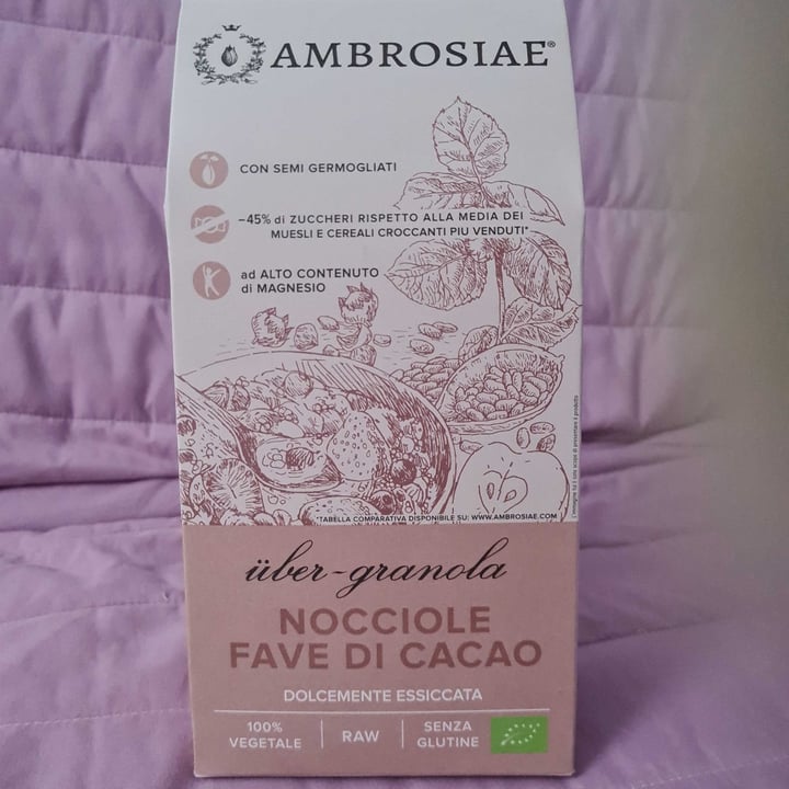 photo of Ambrosiae Granola nocciole, fave di cacao shared by @mikey123 on  19 Feb 2022 - review