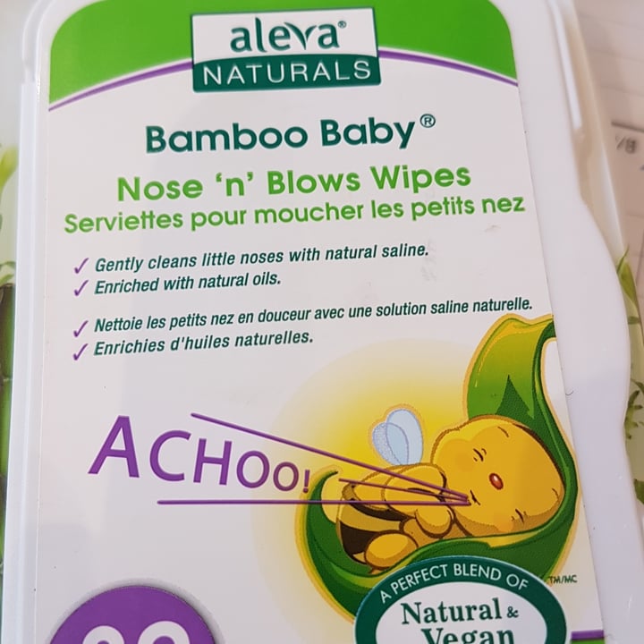 photo of Aleva Naturals Aleva Naturals Bamboo Baby Nose 'n' Blows Wipes shared by @brilliantbarb on  21 Dec 2020 - review