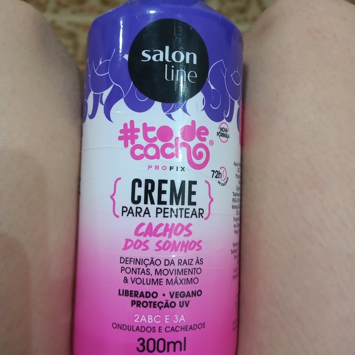 photo of Salon line Creme para pentear cachos dos sonhos shared by @giovannabrichi on  29 Jan 2022 - review