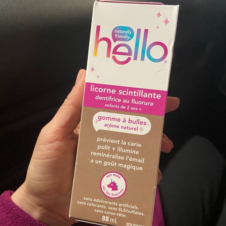 photo of Hello Toothpaste - Unicorn Sparkle Fluoride shared by @vale2cq on  29 Aug 2021 - review