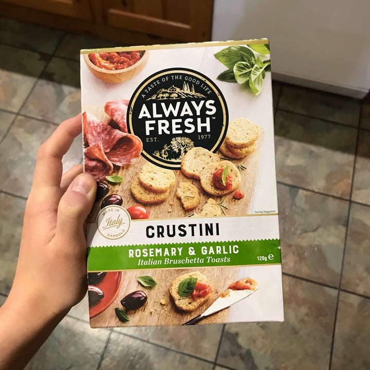photo of Always Fresh Rosemary & Garlic Crustini shared by @hallejorj on  29 Apr 2020 - review