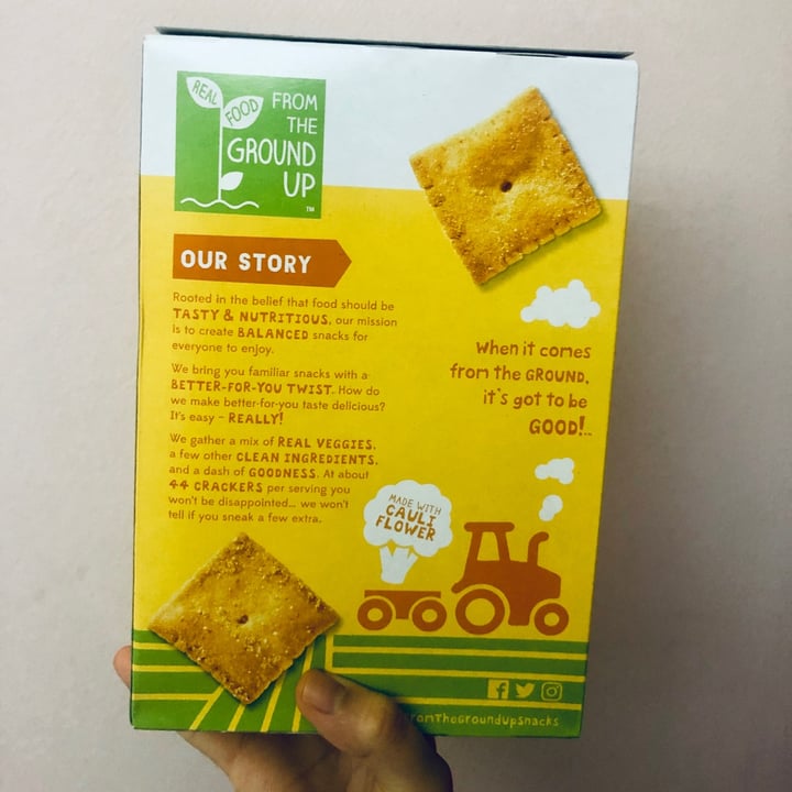 photo of Real Food From The Ground Up Cauliflower Crackers Cheddar Flavor shared by @nicnicnic on  17 Jun 2020 - review