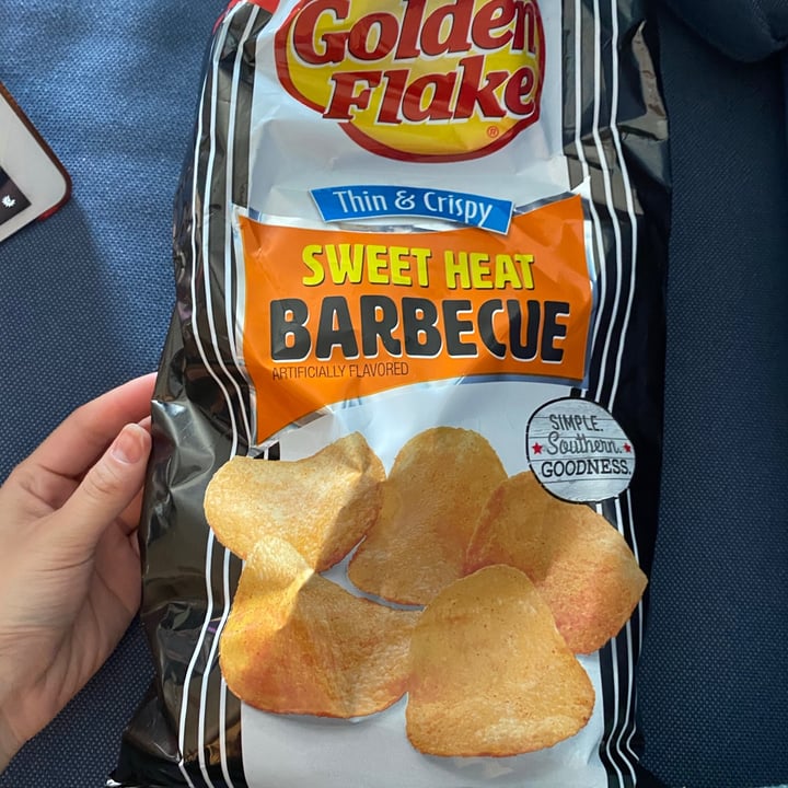 review photo of Golden Flake Golden Flake Thin and Crispy Sweet Heat Barbecue Chips shared by @jiasusannah on 18 Feb 2021 - review