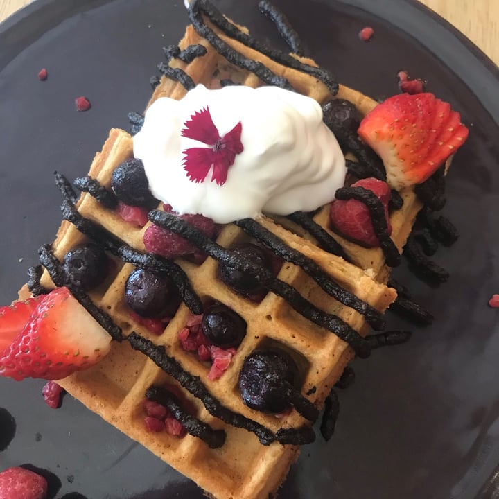 photo of Lexi's Healthy Eatery Vanilla protein waffles shared by @katiewatt on  15 Sep 2021 - review