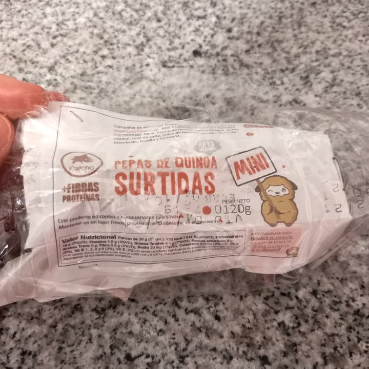photo of Kiwicha Pepas de quinoa Surtidas Mini shared by @mariegreen on  26 Oct 2021 - review