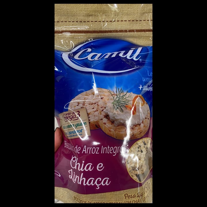 review photo of Camil Biscoito de Arroz Integral com Chia e Linhaça shared by @lsh0sp on 07 May 2022 - review