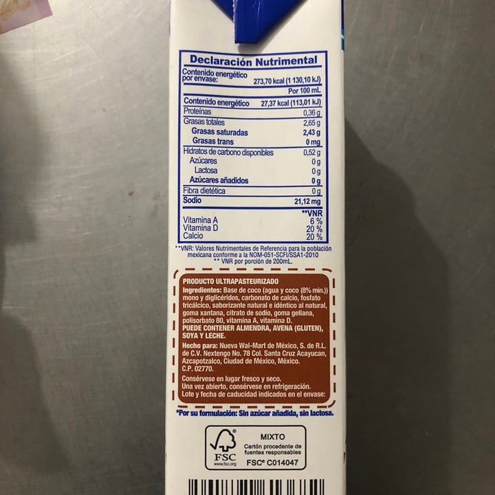 review photo of Great Value Alimento líquido de coco shared by @abiijass0 on 03 Nov 2022 - review