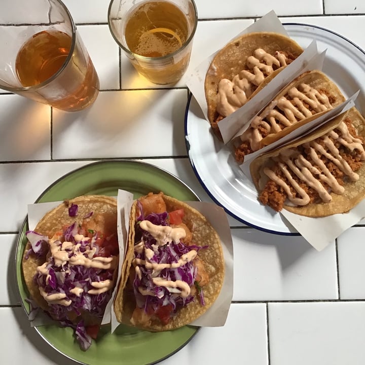 photo of Telefonica Gastro Park Tacos de camarón vegano shared by @luliacs on  31 Aug 2020 - review