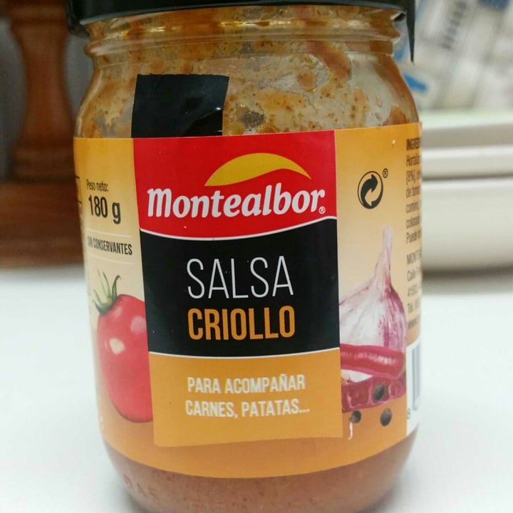 photo of Montealbor Salsa criolla shared by @yerbabuena on  18 Jul 2022 - review