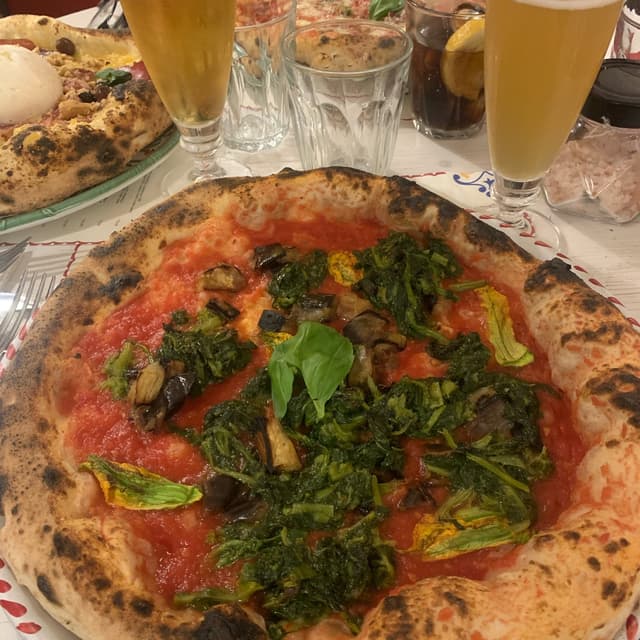 Photo of the dish “Pizza Con Friarielli E Fiori Di Zucca”