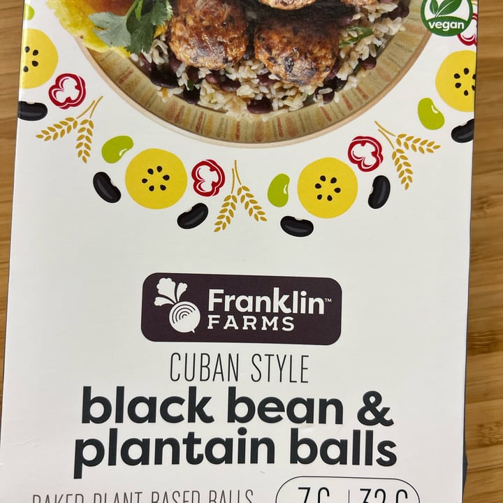 photo of Franklin Farms black bean & plantation balls shared by @tatixjones on  01 Sep 2022 - review