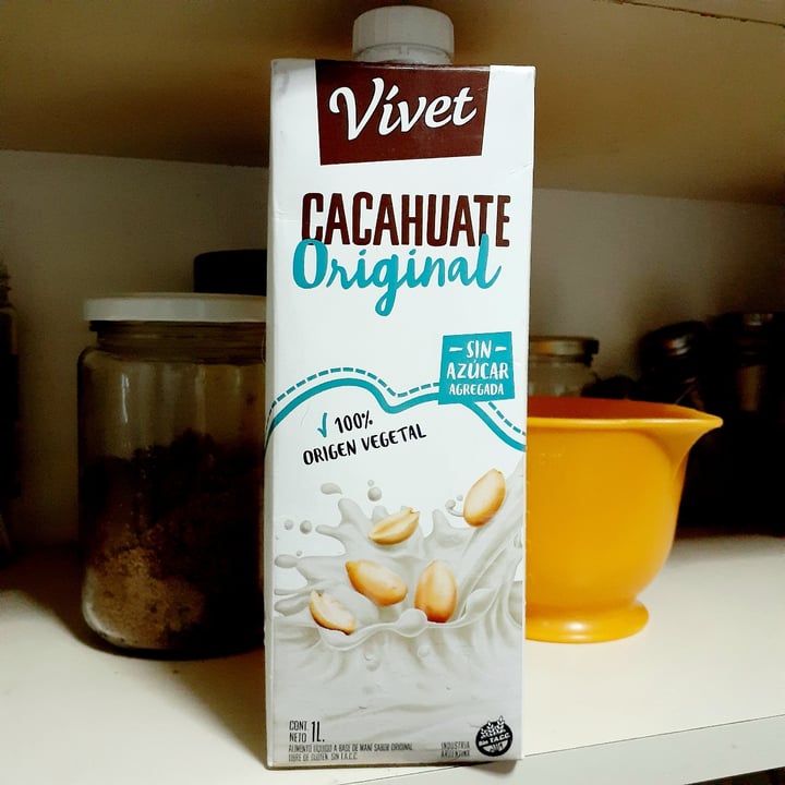 photo of Vívet Leche de Cacahuate sabor Original Sin Azúcar shared by @lalaveg on  19 Oct 2020 - review