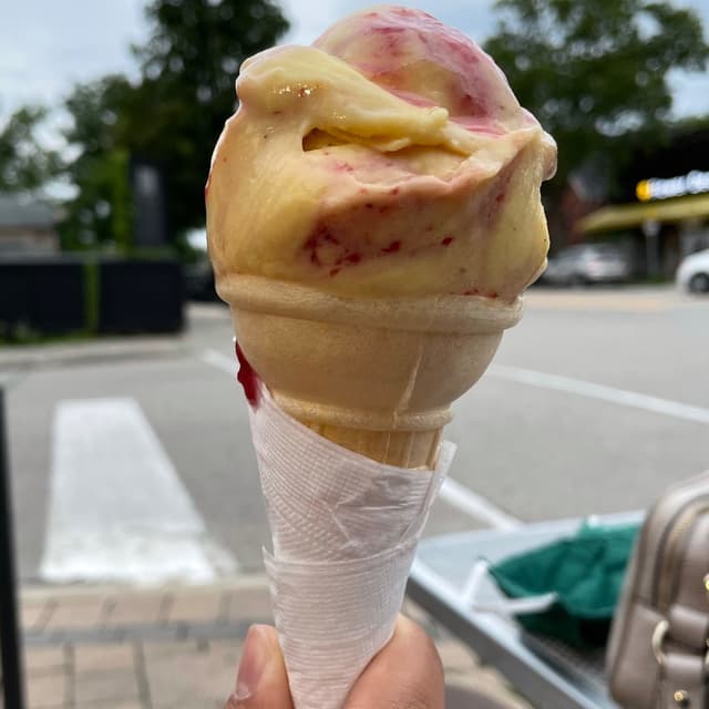 Photo of the dish “Niagara Blueberry Lemon Cake Gelato”