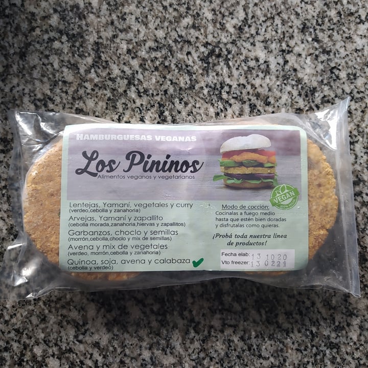 photo of Los Pininos Hamburguesa De Quinoa, Soja, Avena Y Calabaza shared by @fabrizzio on  01 Nov 2020 - review