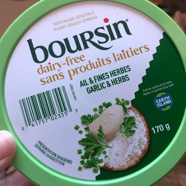 photo of Boursin Boursin dairy free Garlic and Herbs shared by @aamber on  12 Dec 2021 - review