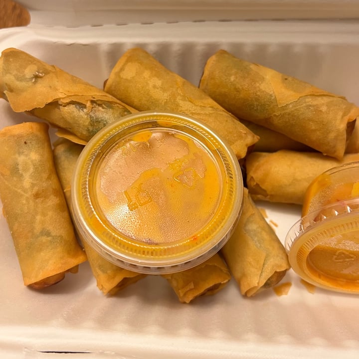 photo of Hearts Choices Cafe Market Fried Spring Rolls shared by @veganmika on  29 Mar 2022 - review