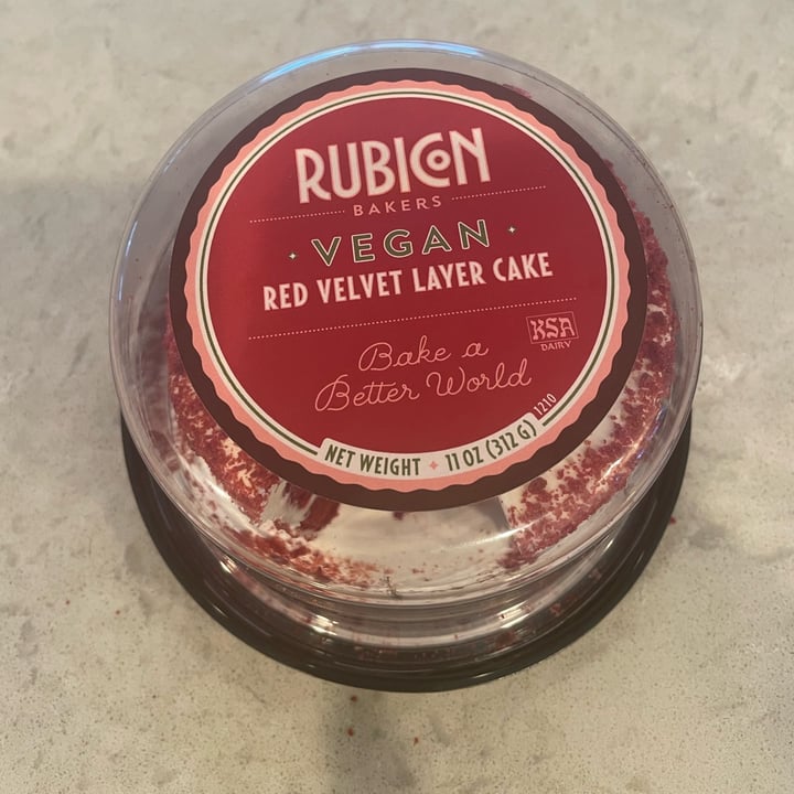 review photo of Rubicon Bakers Rubicon Vegan Red Velvet cake shared by @veg4n on 27 Oct 2021 - review