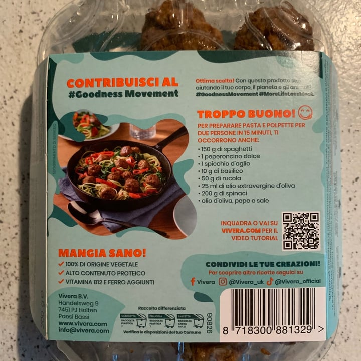 review photo of Vivera polpettine vegetali shared by @elenanancy on 23 Aug 2022 - review