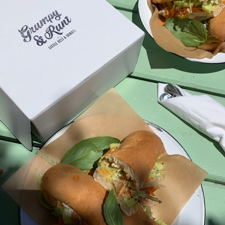 review photo of Grumpy & Runt | Little Deli & Donuts Not-Chicken Crunch Sub shared by @sarahleedevilliers on 18 Feb 2021 - review