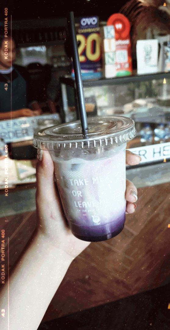 review photo of Toska Juice & Coffee Taro Latte shared by @shehuntsveganfood on 29 Jan 2020 - review