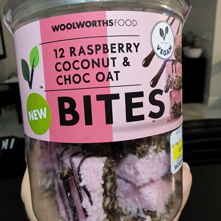 photo of Woolworths Food 12 Raspberry Coconut and Choc Oats Bites shared by @nandi86 on  21 Oct 2022 - review